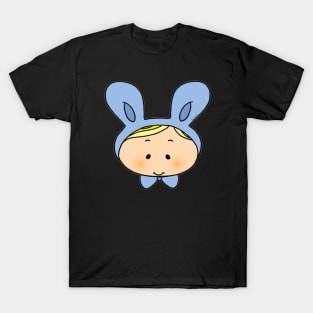 cute blue baby bunny hat T-Shirt